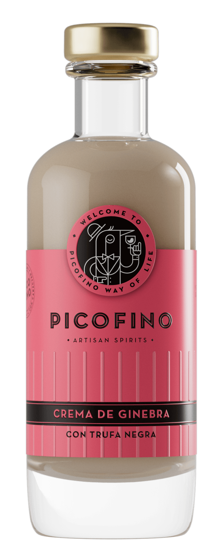 Gin cream with black truffle