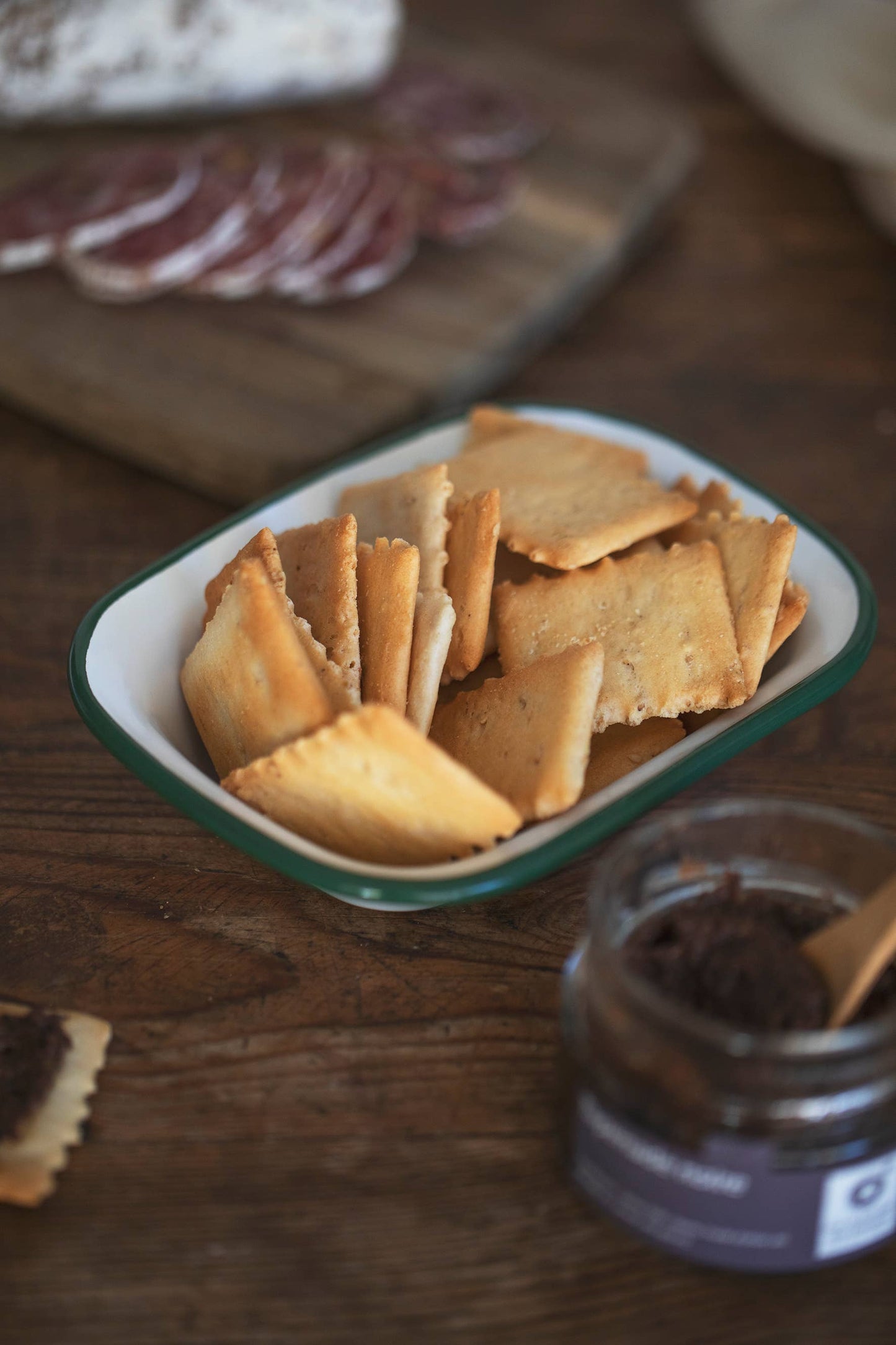 Crackers with Extra Virgin Olive Oil