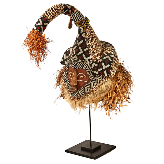 Mukenga Royal Kuba Helmet Mask