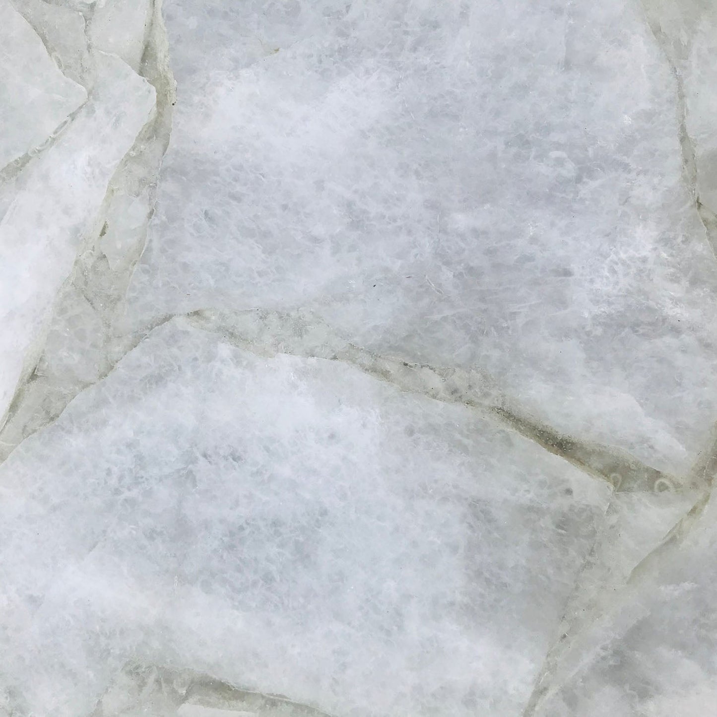 White Agate Round Edge Side/Coffee Table