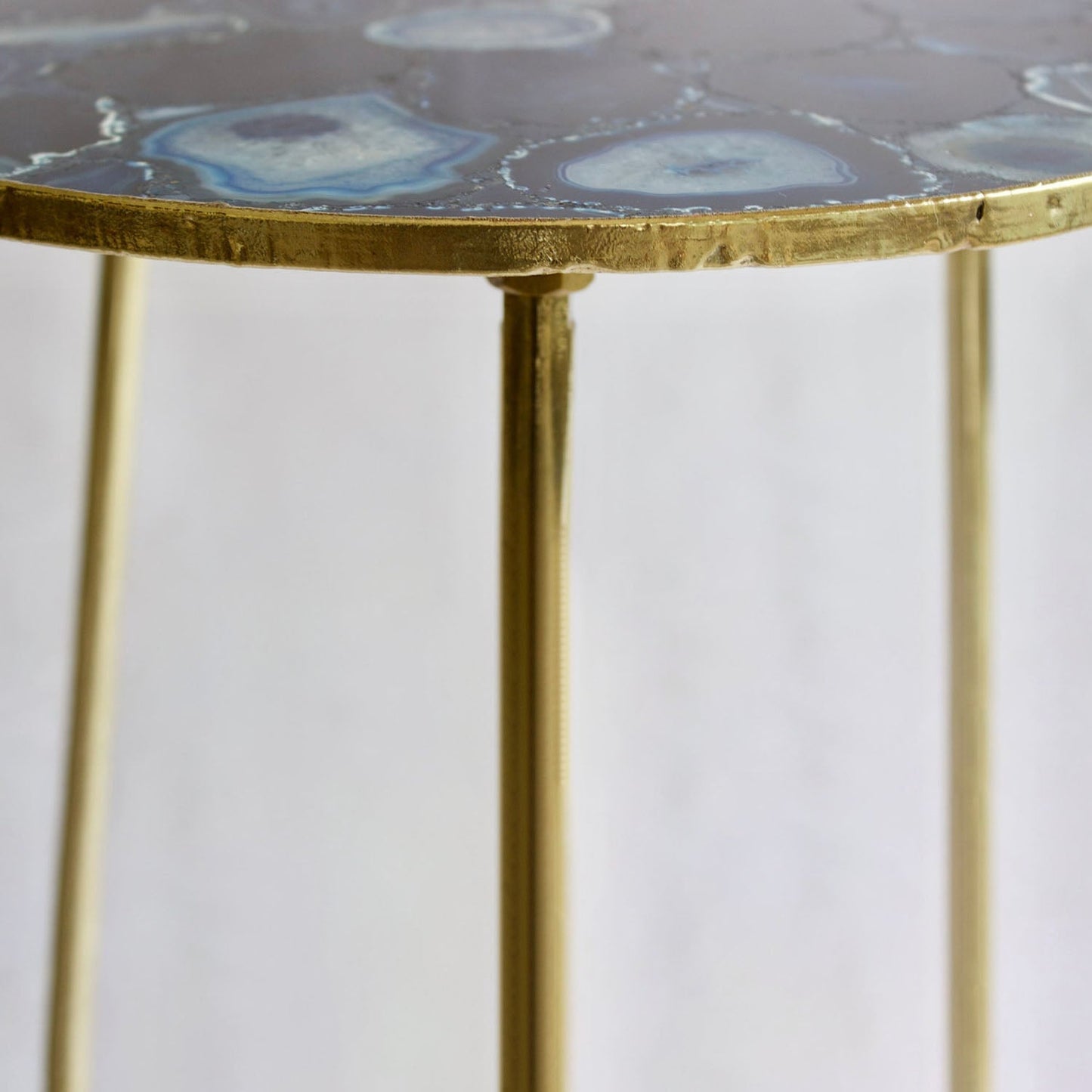 Blue Agate Round Coffee/Side Table