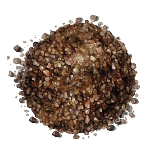 Crackers with smoked salt from oak wood