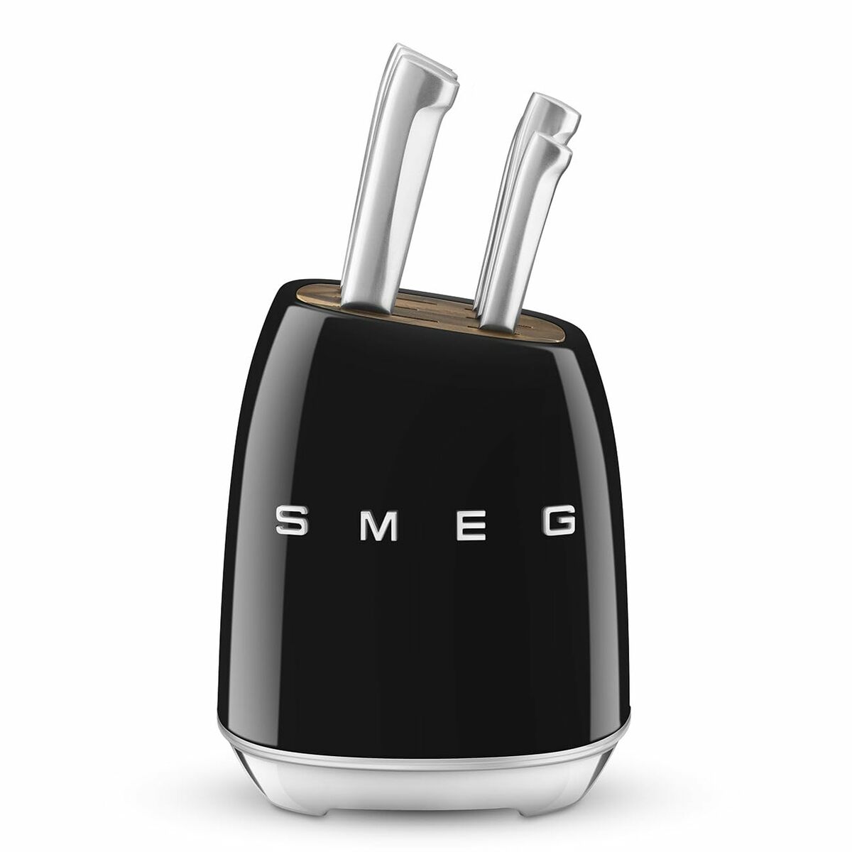 Smeg Knife Set with Stand KBSF02BL | 6-Piece Retro 50s Design Black