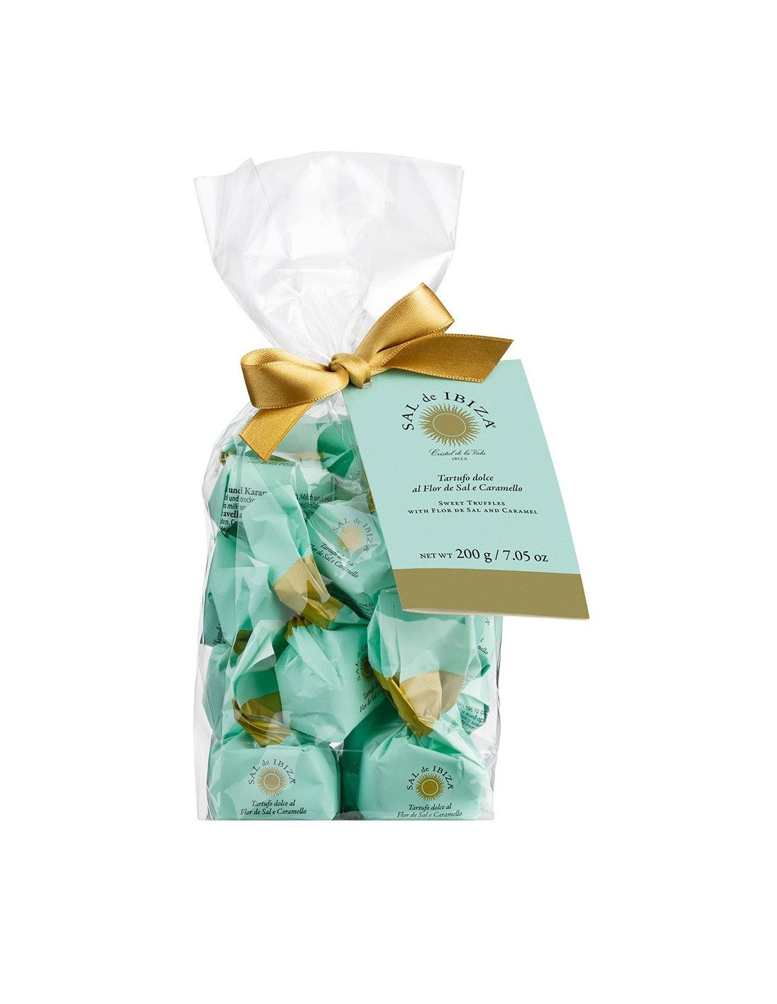 Chocolates with caramel and fine salt from Ibiza