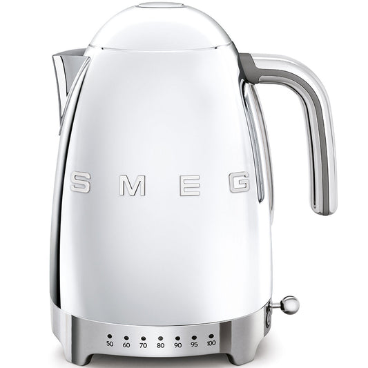 Silver Smeg kettle Maison Eli Gourmet