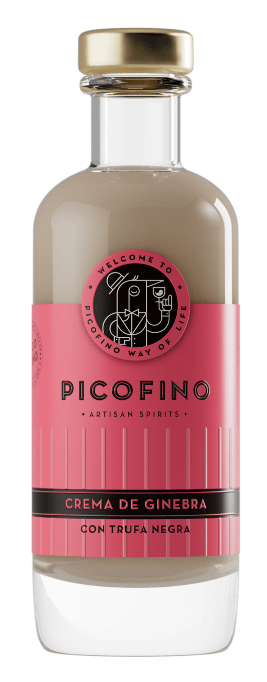 Gin cream with black truffle